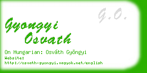 gyongyi osvath business card