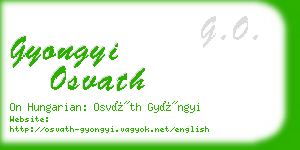 gyongyi osvath business card